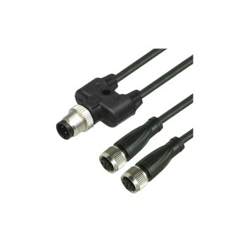 Y connection cable V1-G-BK0,3M-PUR-U-TEE-V1-G (275513) ⍾ Pepperl+