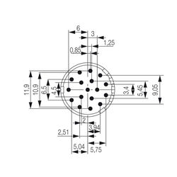 Weidmüller SAI-M23-SE-17-3.5MM-G